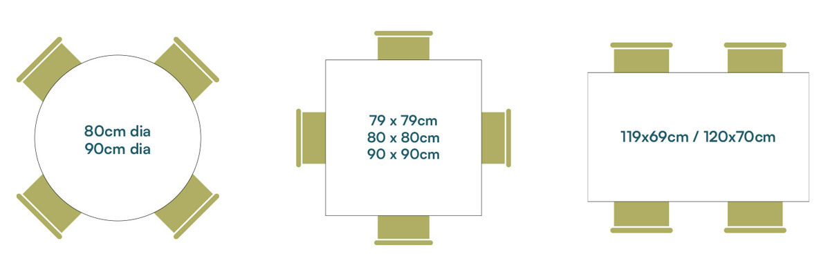 4 person tables