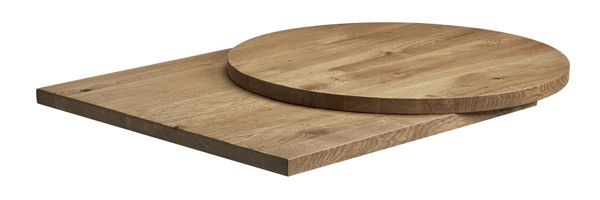 Rustic Solid Oak Table Tops