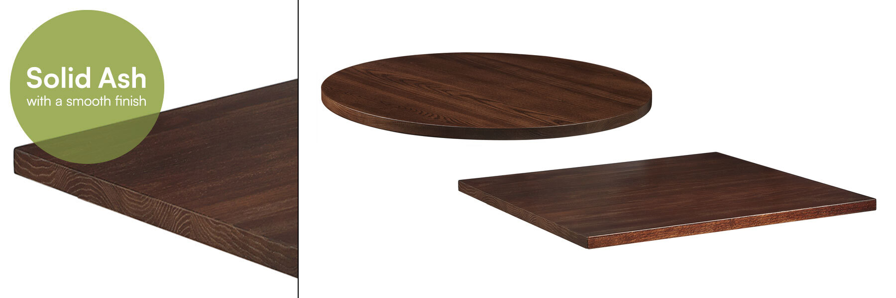 Solid Ash Table Tops