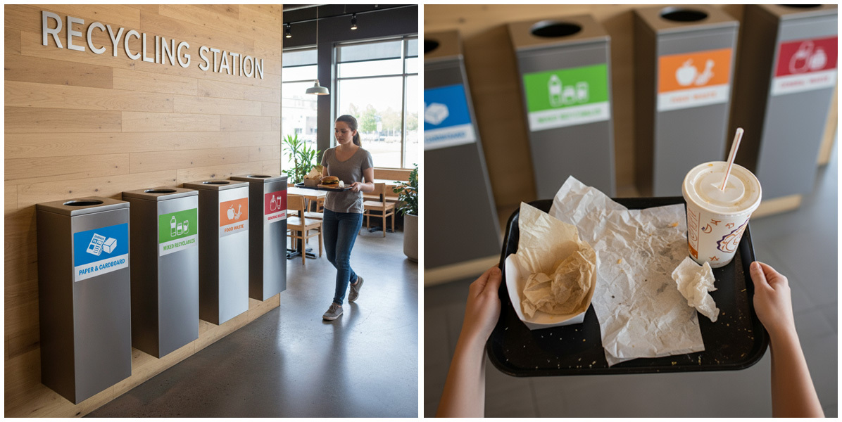 Bespoke recycling stations for hospitality businesses