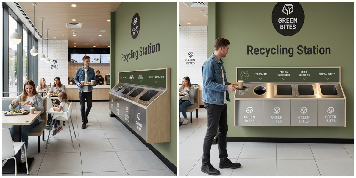Bespoke recycling stations for hospitality businesses