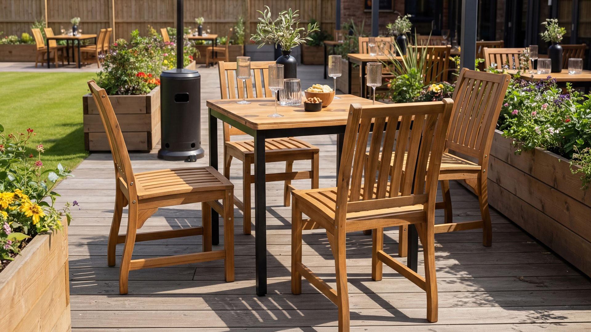 Burford Commercial Outdoor Wooden Furniture