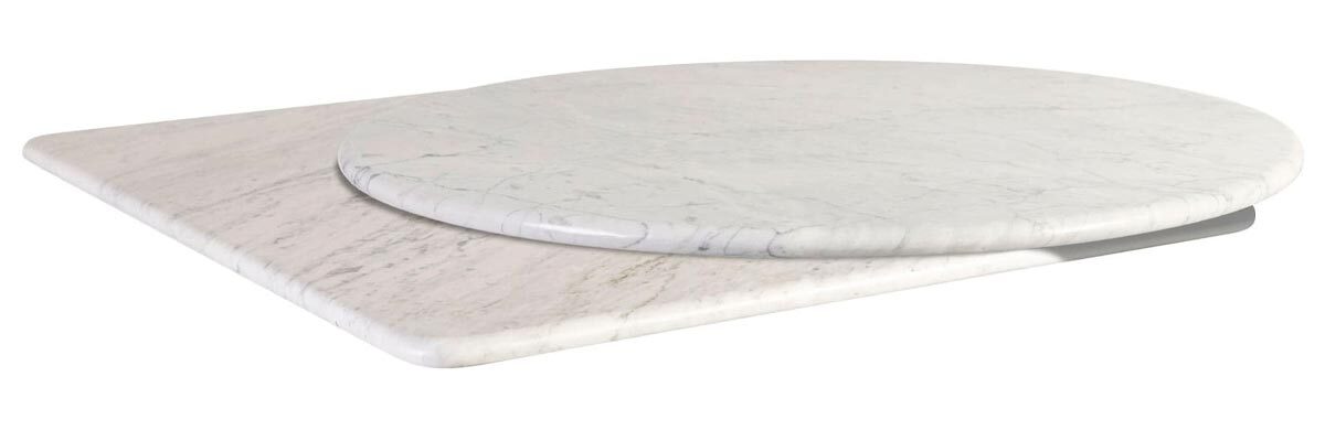 White Carrara Marble Table Tops