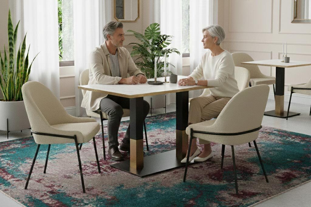 Westbury Commercial Boucle Dining Chairs