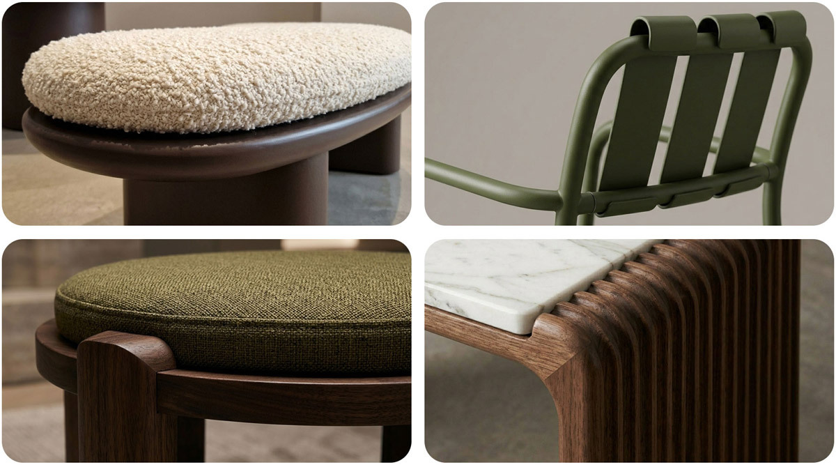 Curves and softness trend as seen as Salone del Mobile