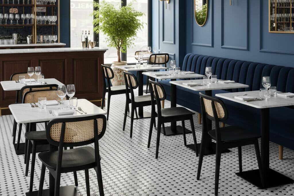 Commercial Carrara Marble Table Tops