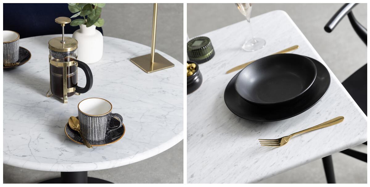 Carrara Marble Table Tops