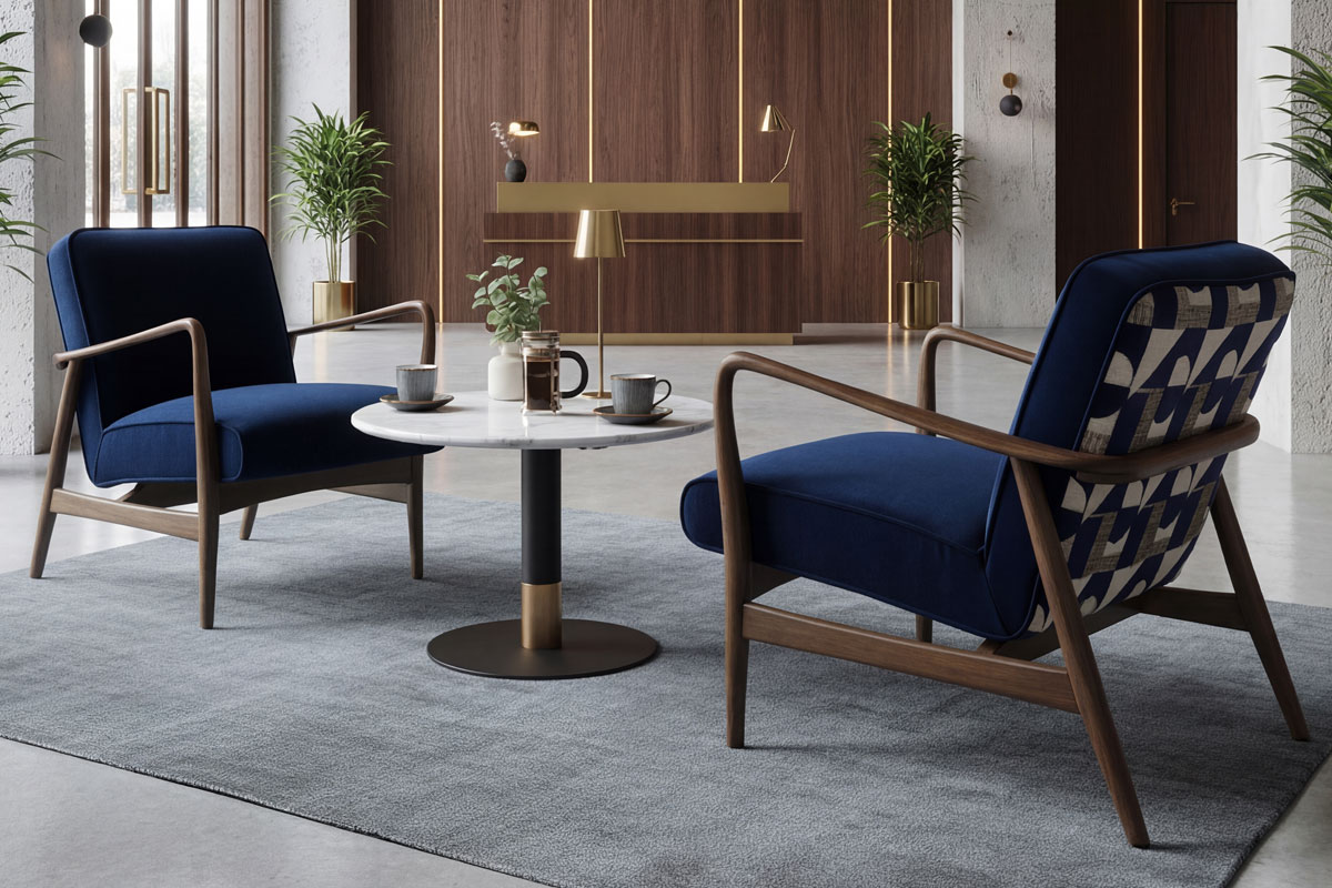 Commercial Carrara Marble Coffee Table