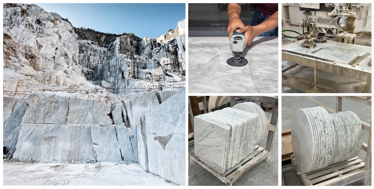 Carrara Marble Production