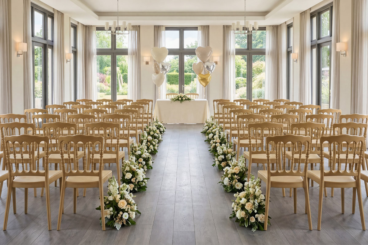 Siesta Napoleon Gold Wedding Chairs
