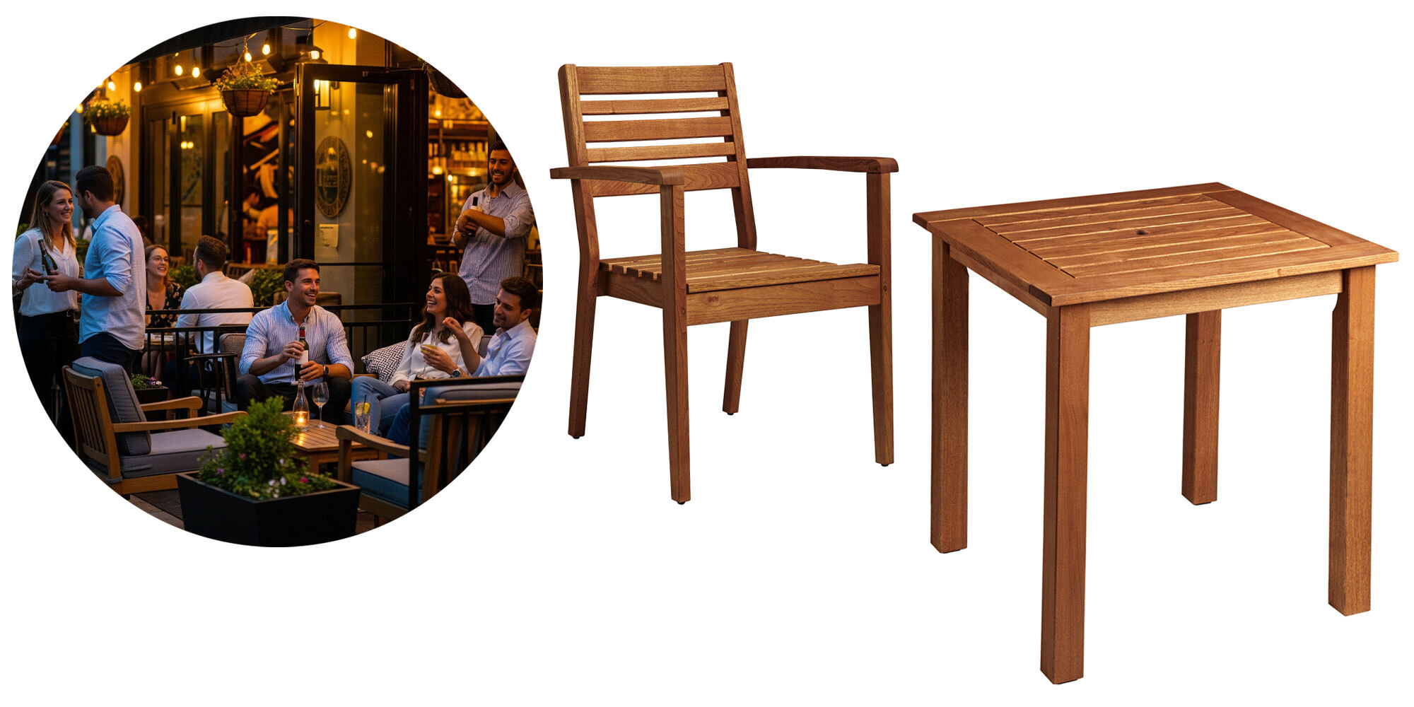 Rustic bistro style