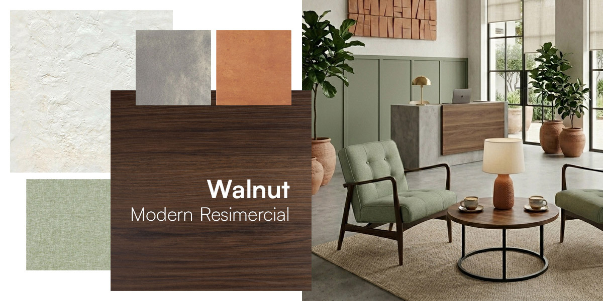 Walnut & Modern Resimercial Trend Walnut & Modern Resimercial Trend